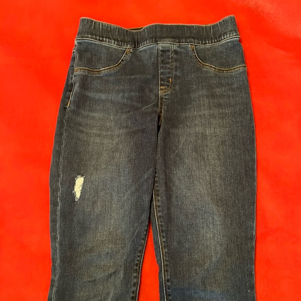 SPANX distressed skinny jeans